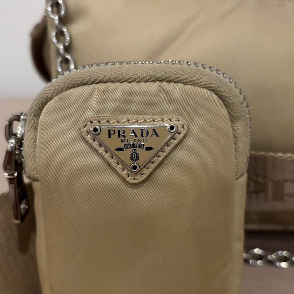 Prada Re-Edition 2005 Re-Nylon bag Beige - Picture 3 of 7